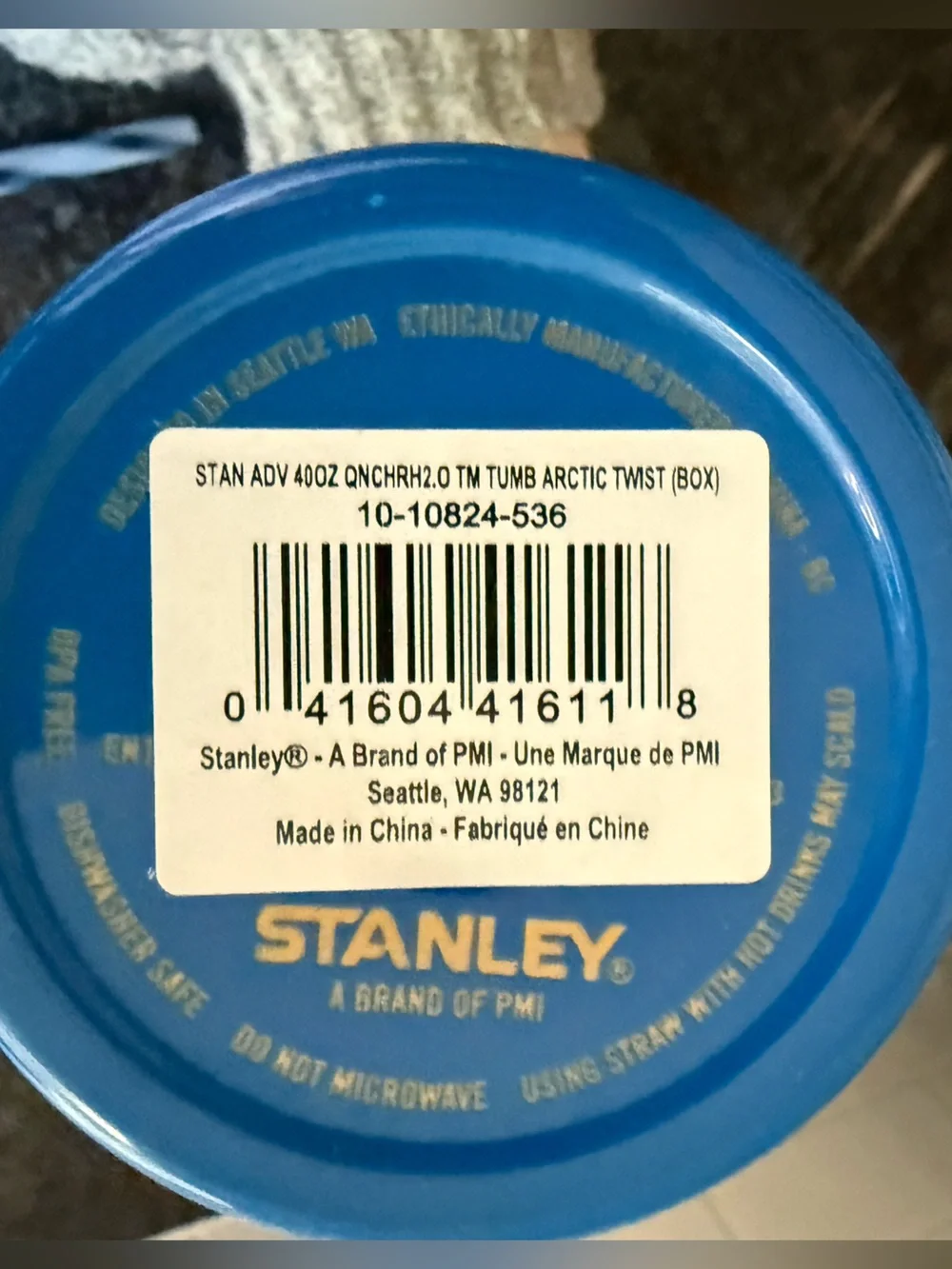 Stanley Arctic Twist Quencher H2.0 Flowstate Tumbler 40 OZ Brand New No Box - Picture 5 of 6